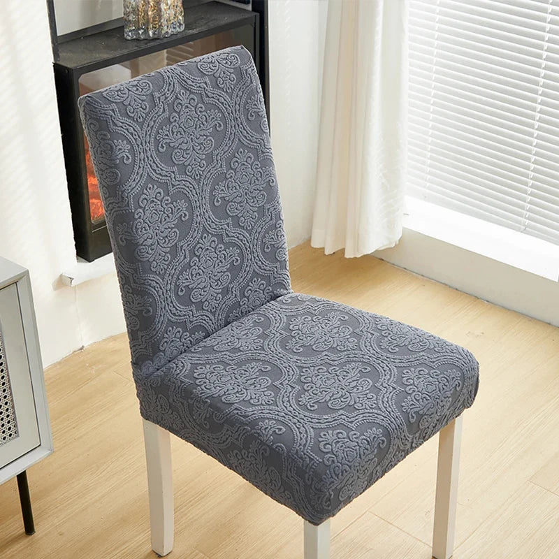 Jacquard Stretch-Stuhlbezug – Waschbarer Esszimmerstuhl-Schutz
