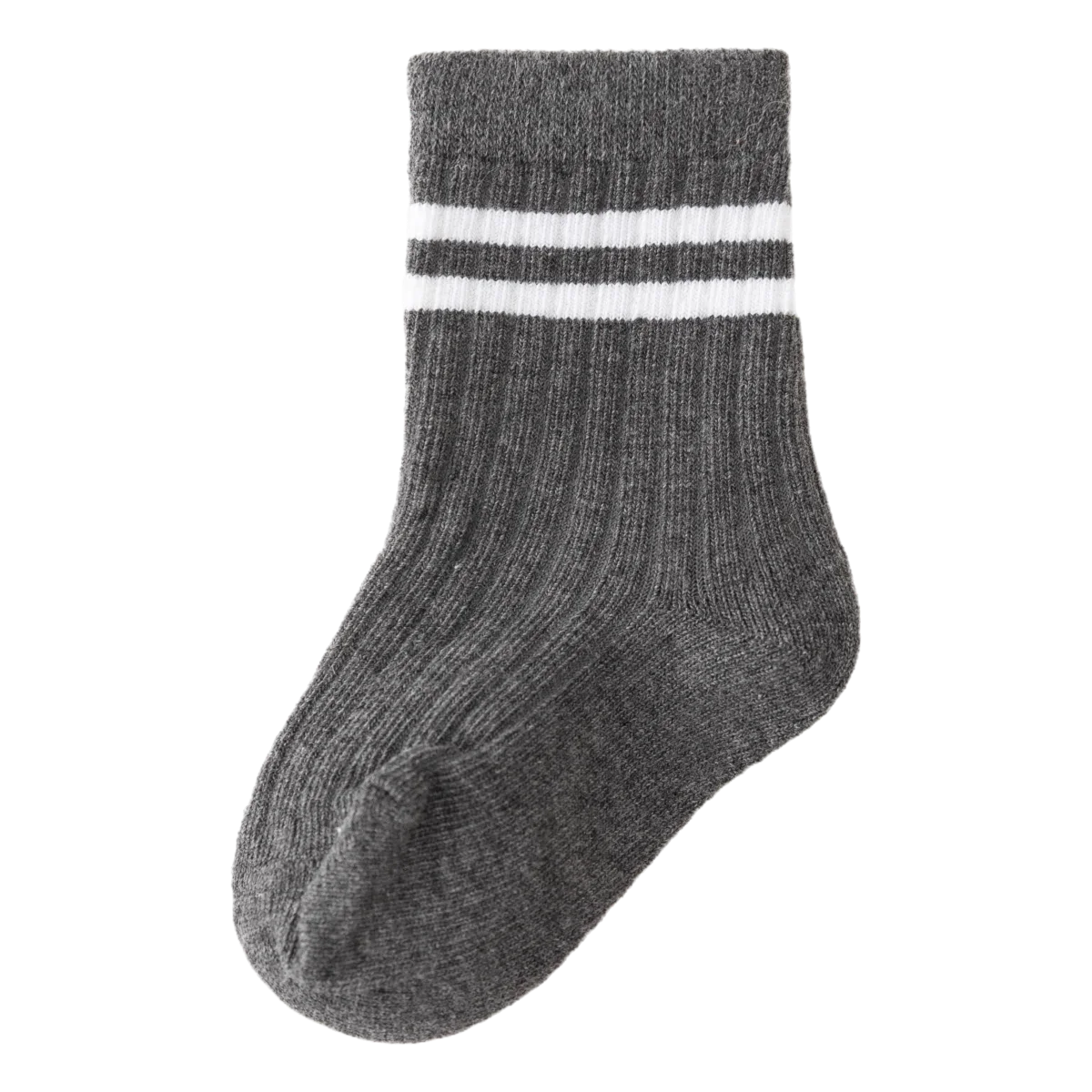 Baby Crew Socken für Jungen & Mädchen – Gestreifte Dicke Baumwoll Rippen Kurzsocken für Herbst Kinder & Grundschüler