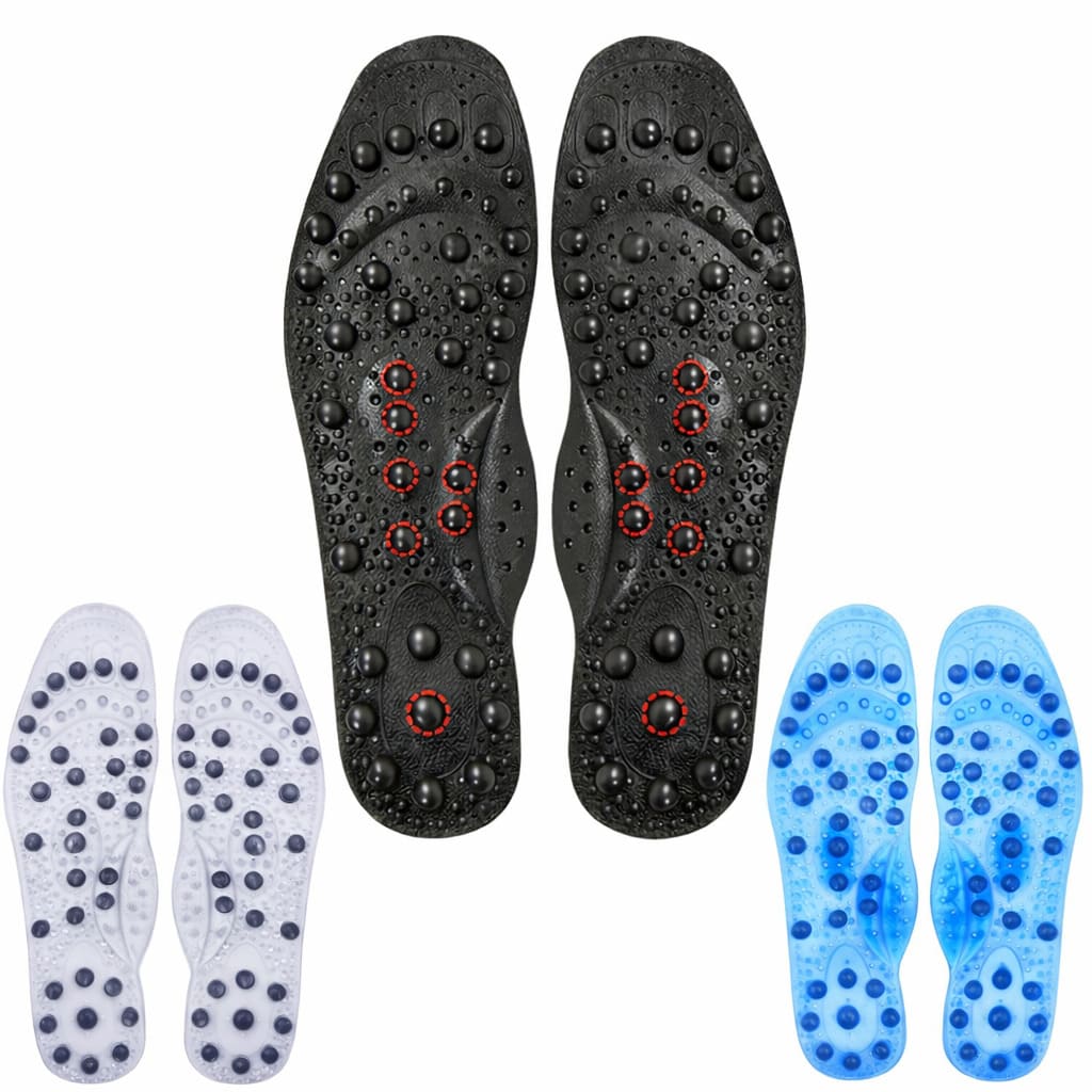 Magnet Therapie Silikon Einlegesohlen – Akupressur Massage Sohlen für Damen und Herren
