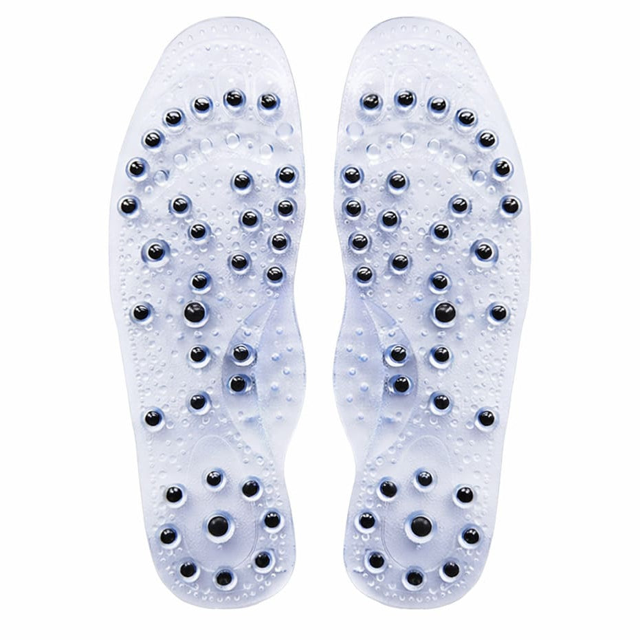 Magnet Therapie Silikon Einlegesohlen – Akupressur Massage Sohlen für Damen und Herren