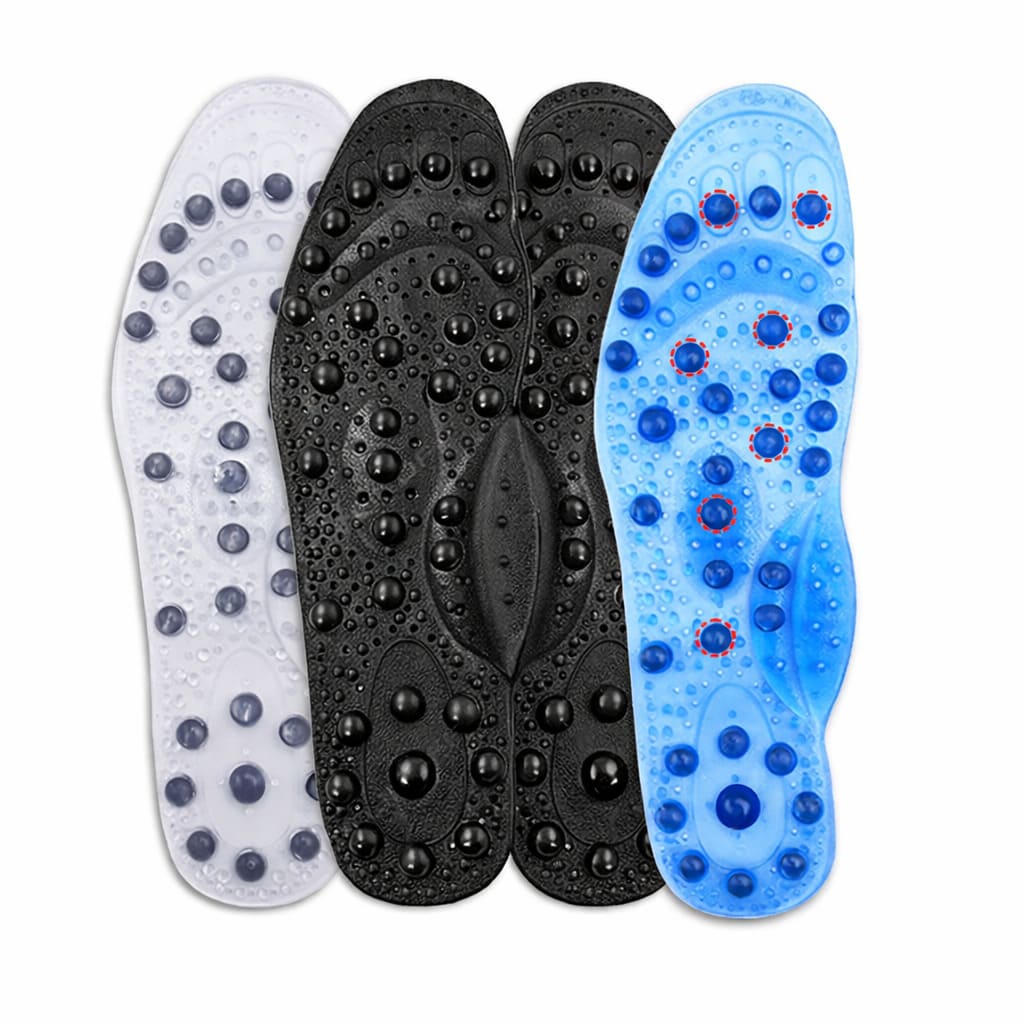 Magnet Therapie Silikon Einlegesohlen – Akupressur Massage Sohlen für Damen und Herren