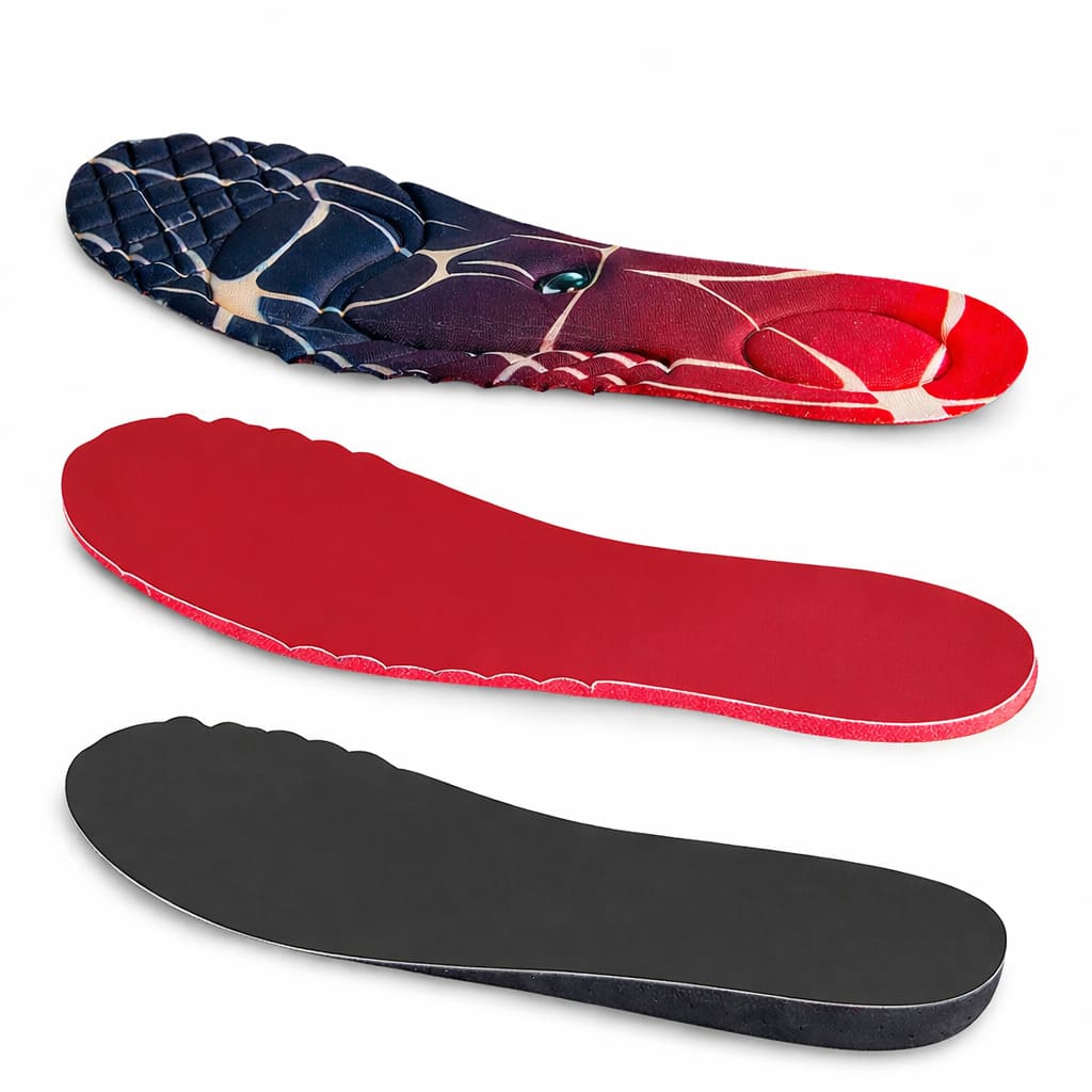 Akupressur Höhen Einlegesohlen – Unsichtbare Fersenerhöhung mit Magnet Massage