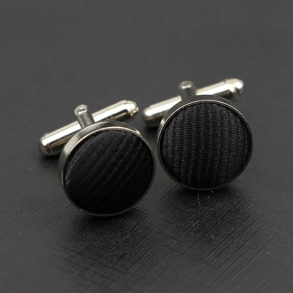 Gestreifte-Manschettenknöpfe – Klassische Herren Hemd-Accessoires