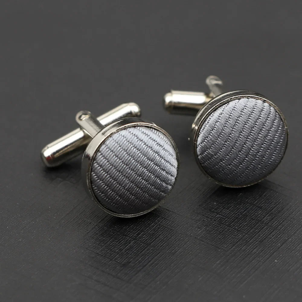 Gestreifte-Manschettenknöpfe – Klassische Herren Hemd-Accessoires