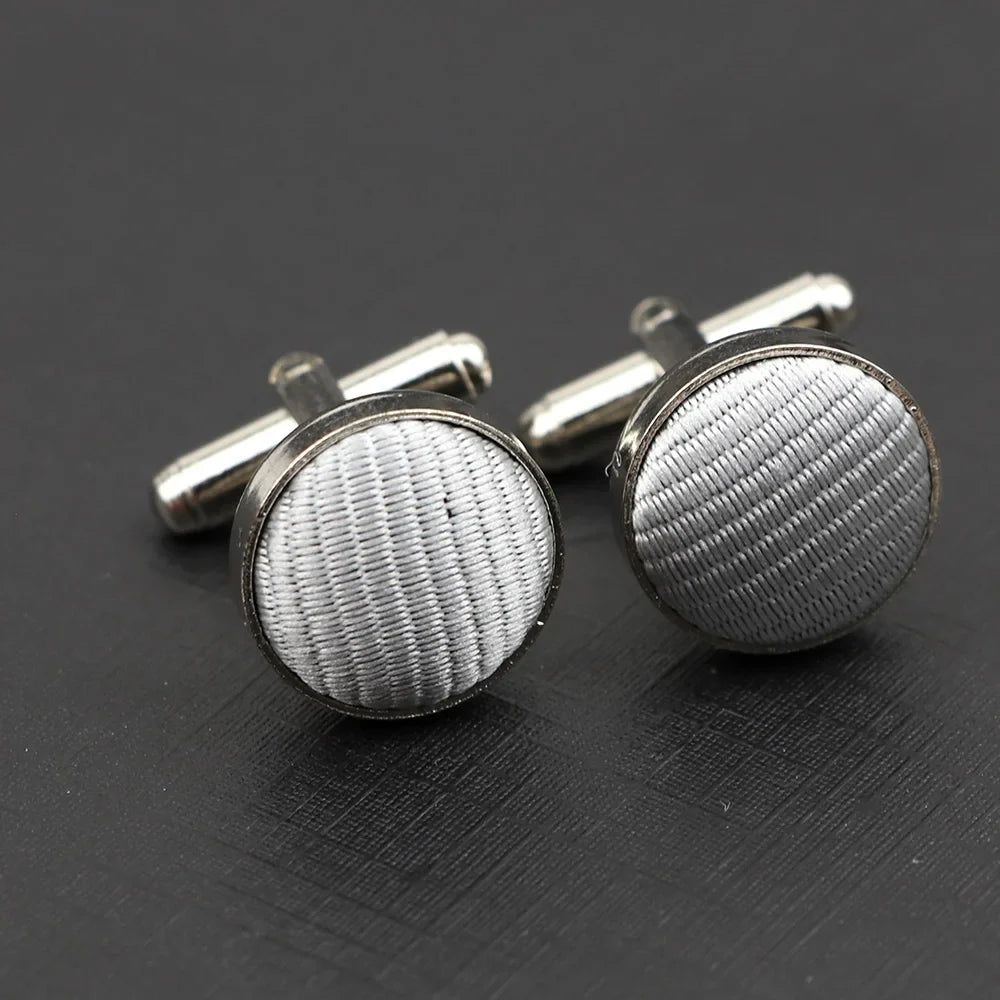 Gestreifte-Manschettenknöpfe – Klassische Herren Hemd-Accessoires