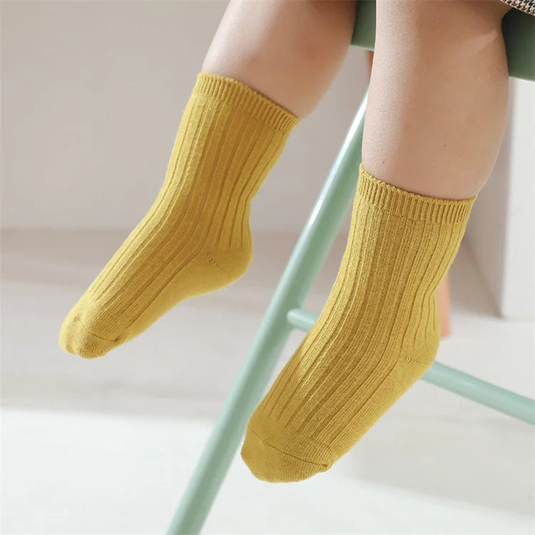 Baby-Socken 0–5 Jahre – 5er-Set – Baumwolle – Weiche Kinder-Socken für Jungen & Mädchen