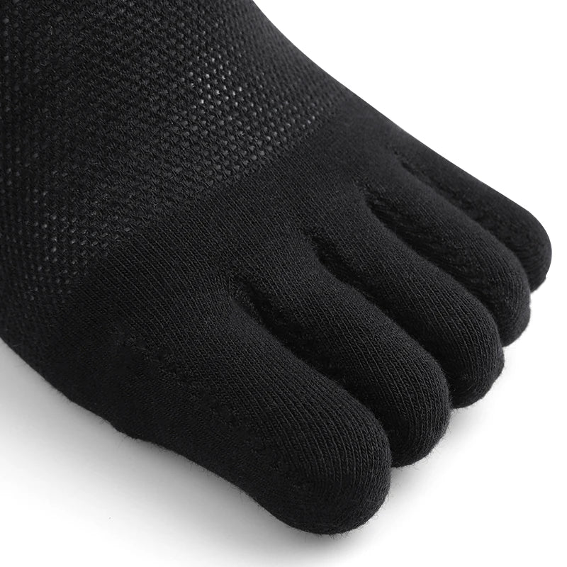 Herren 3 Paar Fünf-Zehen Sportsocken – Weiche Atmungsaktive Separate Zehen Low-Cut Sommerschuhe Socken