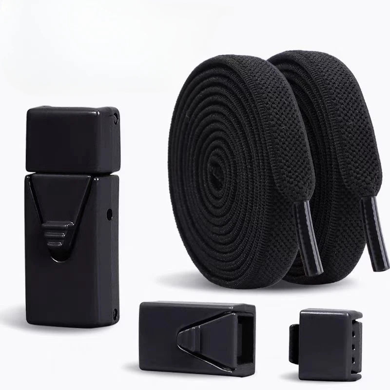 Elastische Schnürsenkel Ohne Binden – Press Lock Flache Sneaker Schnürsenkel für Kinder und Erwachsene