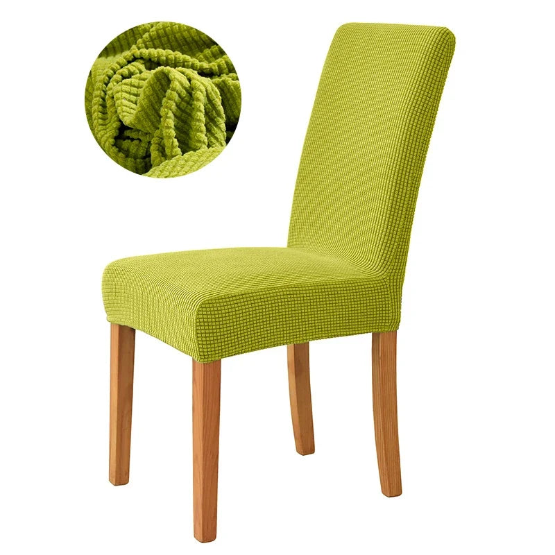 Dicker Jacquard Stretch-Stuhlbezug – Elastischer Esszimmerstuhl-Schutz