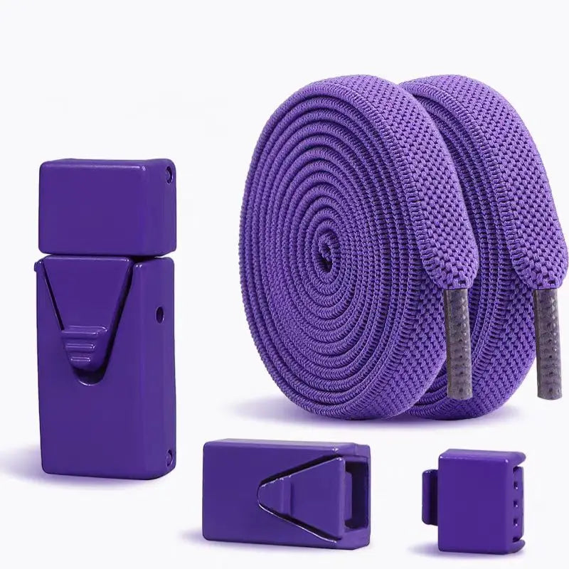 Elastische Schnürsenkel Ohne Binden – Press Lock Flache Sneaker Schnürsenkel für Kinder und Erwachsene