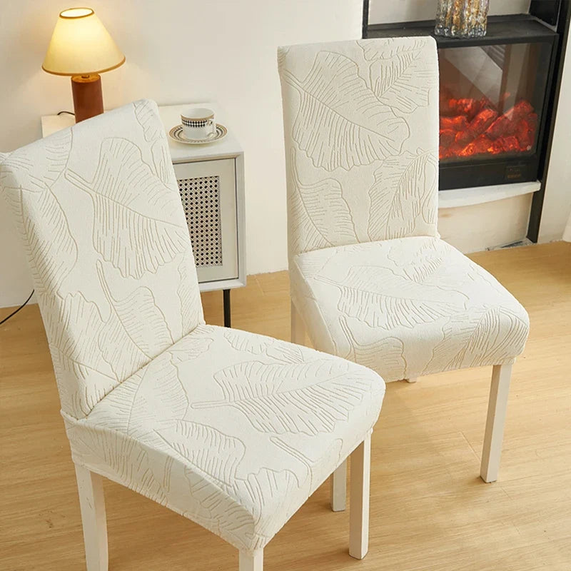 Jacquard Stretch-Stuhlbezug – Waschbarer Esszimmerstuhl-Schutz