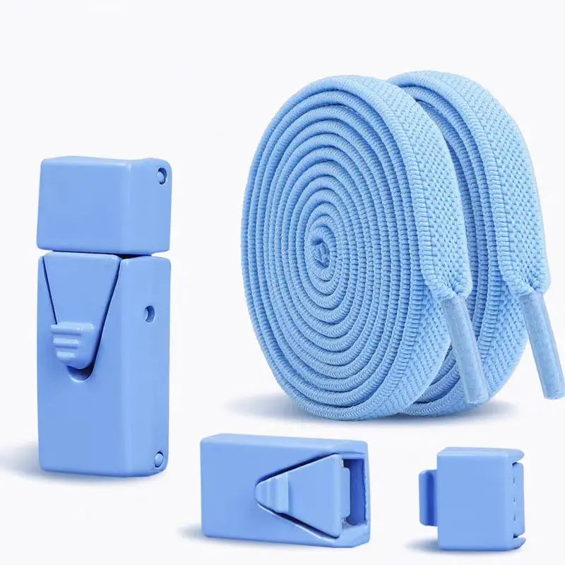 Elastische Schnürsenkel Ohne Binden – Press Lock Flache Sneaker Schnürsenkel für Kinder und Erwachsene