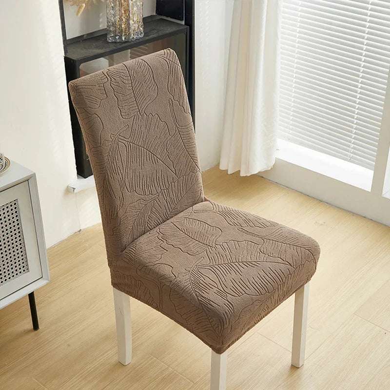 Jacquard Stretch-Stuhlbezug – Waschbarer Esszimmerstuhl-Schutz