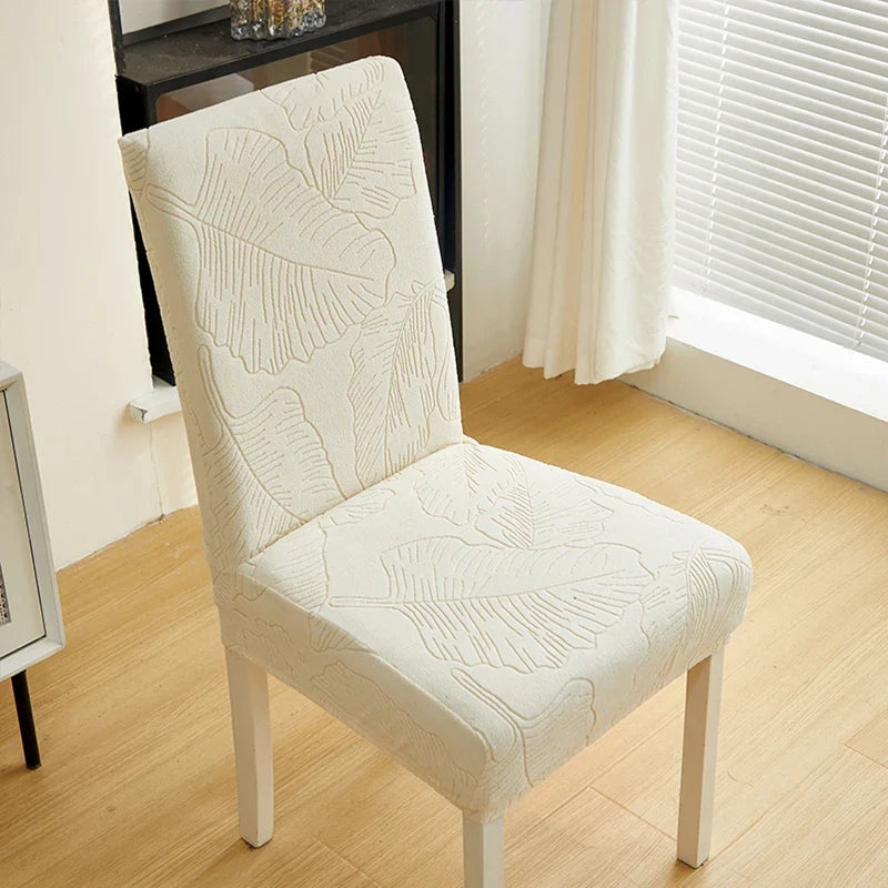 Jacquard Stretch-Stuhlbezug – Waschbarer Esszimmerstuhl-Schutz