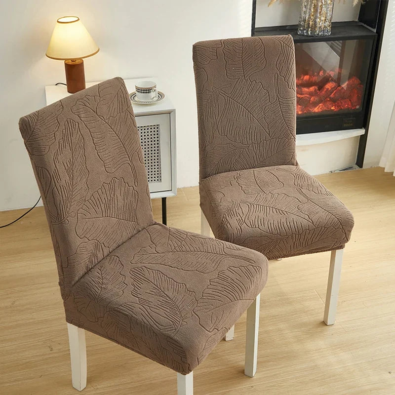 Jacquard Stretch-Stuhlbezug – Waschbarer Esszimmerstuhl-Schutz