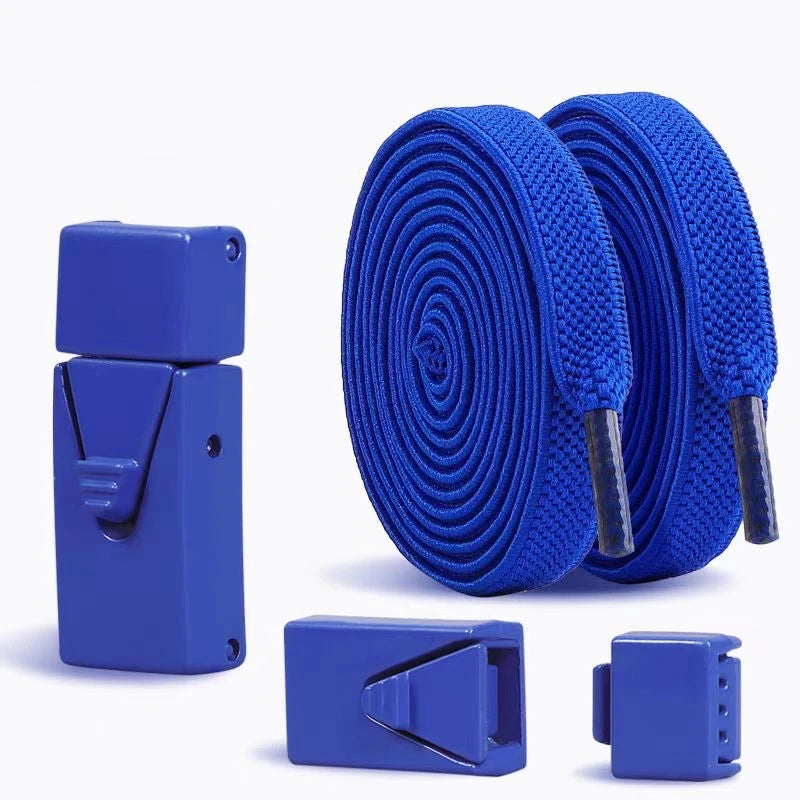 Elastische Schnürsenkel Ohne Binden – Press Lock Flache Sneaker Schnürsenkel für Kinder und Erwachsene
