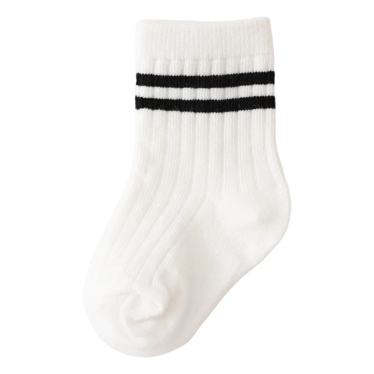 Baby Crew Socken für Jungen & Mädchen – Gestreifte Dicke Baumwoll Rippen Kurzsocken für Herbst Kinder & Grundschüler