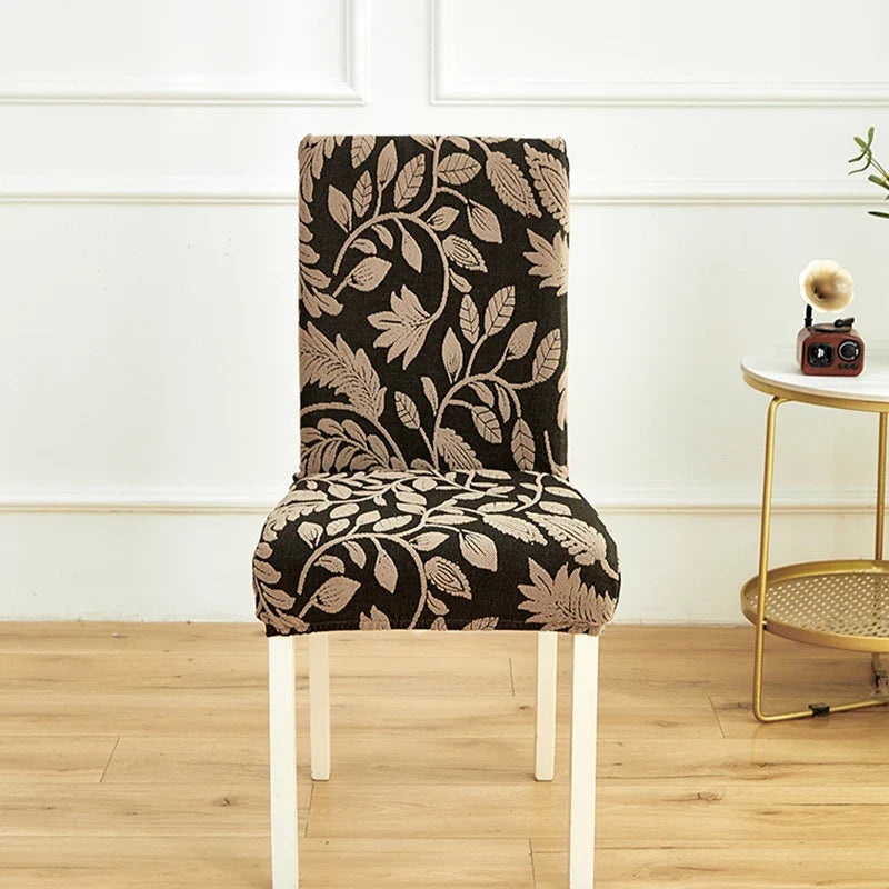 Jacquard Stretch-Stuhlbezug – Waschbarer Esszimmerstuhl-Schutz