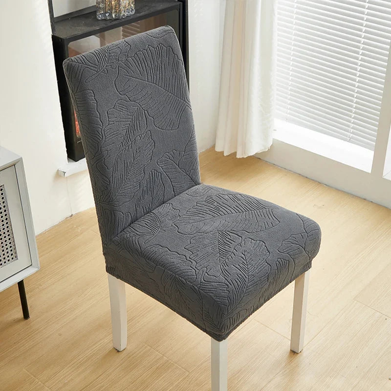 Jacquard Stretch-Stuhlbezug – Waschbarer Esszimmerstuhl-Schutz