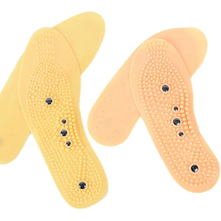 PVC Magnet Therapie Einlegesohlen – Komfort Massage Sohlen für Damen und Herren