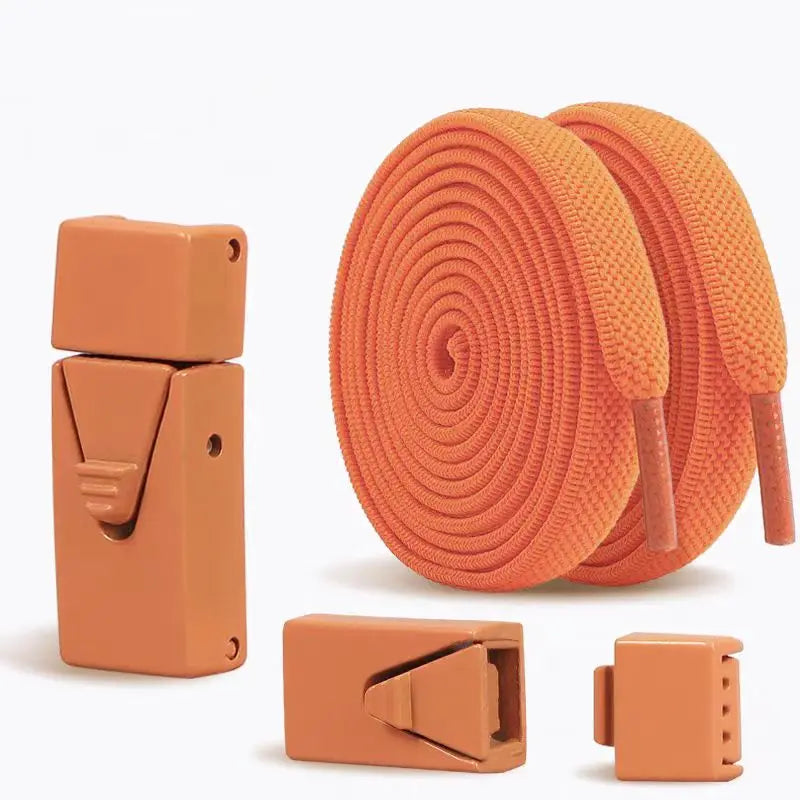 Elastische Schnürsenkel Ohne Binden – Press Lock Flache Sneaker Schnürsenkel für Kinder und Erwachsene